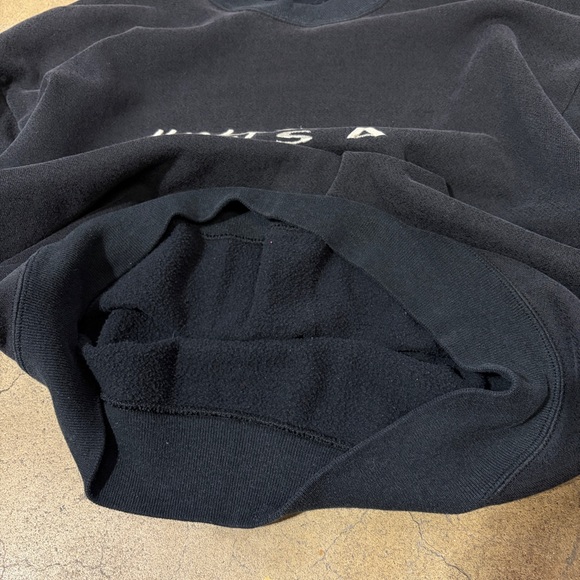 Vintage Harley-Davidson USA Embroidered Spellout Black Crewneck Sweater M - Picture 7 of 10